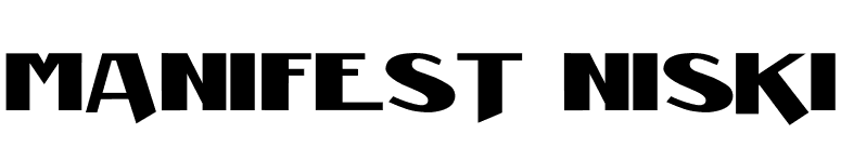 Manifest Niski font preview