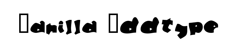 Manilla Oddtype font preview