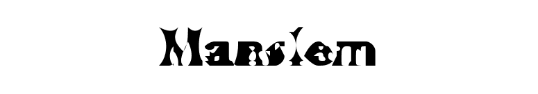 Manslem font preview