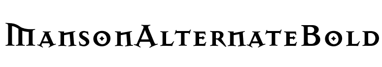 MansonAlternateBold font preview