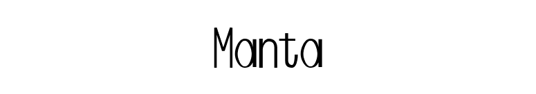 Manta font preview