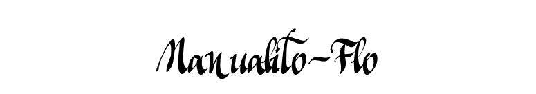 Manualito-Flo font preview