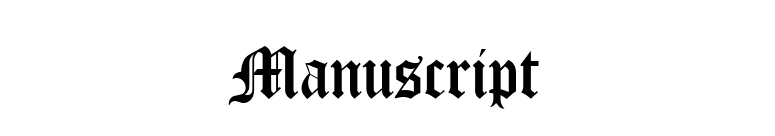 Manuscript font preview