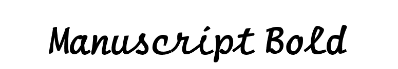 Manuscript Bold font preview