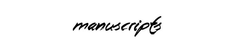 Manuscripts font preview