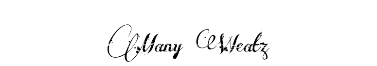 Many Weatz font preview