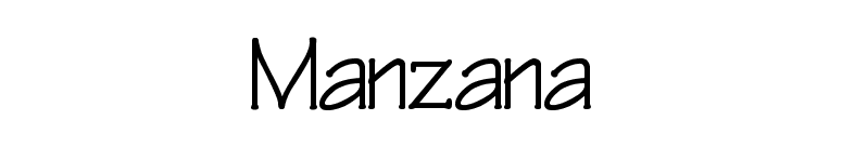 Manzana font preview