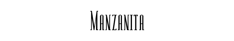 Manzanita font preview