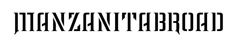 ManzanitaBroad font preview