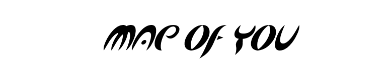 Map Of You font preview