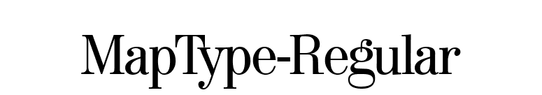 MapType-Regular font preview