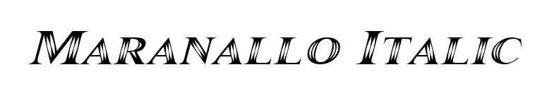 Maranallo Italic font preview