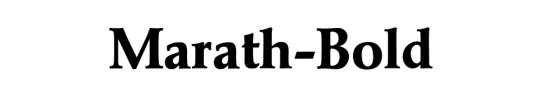 Marath-Bold font preview