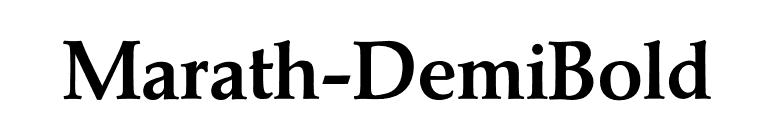 Marath-DemiBold font preview