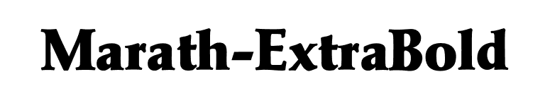 Marath-ExtraBold font preview