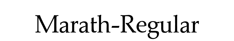 Marath-Regular font preview