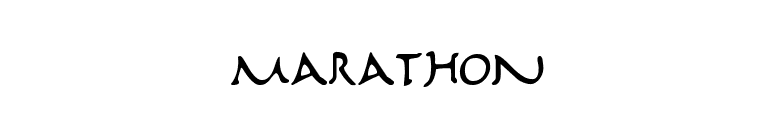 Marathon font preview