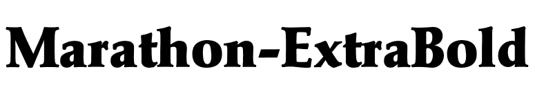 Marathon-ExtraBold font preview
