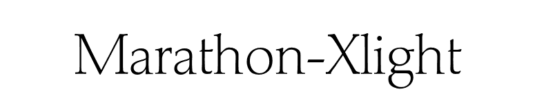 Marathon-Xlight font preview