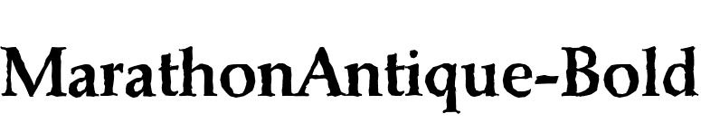 MarathonAntique-Bold font preview