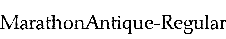 MarathonAntique-Regular font preview