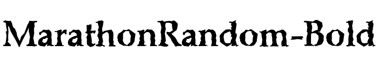 MarathonRandom-Bold font preview