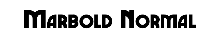 Marbold Normal font preview