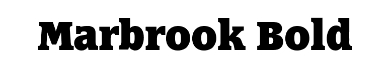 Marbrook Bold font preview