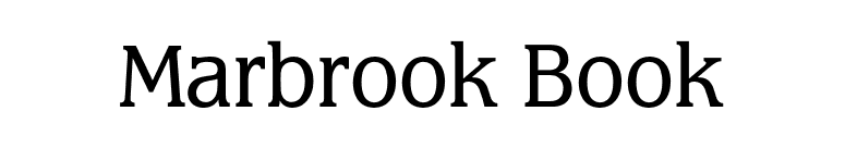 Marbrook Book font preview