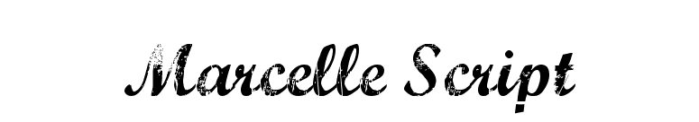 Marcelle Script font preview