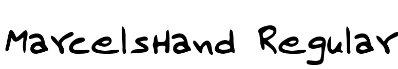 MarcelsHand Regular font preview