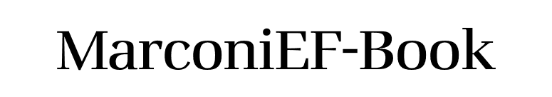 MarconiEF-Book font preview