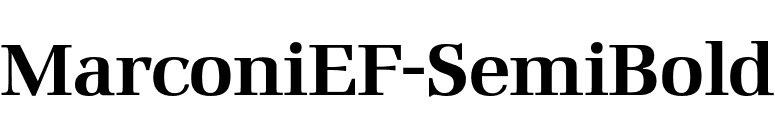 MarconiEF-SemiBold font preview