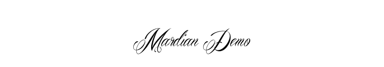 Mardian Demo font preview