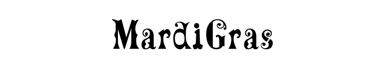 MardiGras font preview