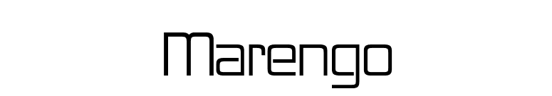 Marengo font preview