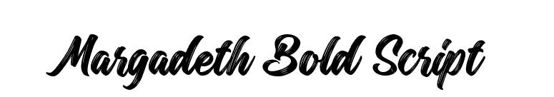 Margadeth Bold Script font preview