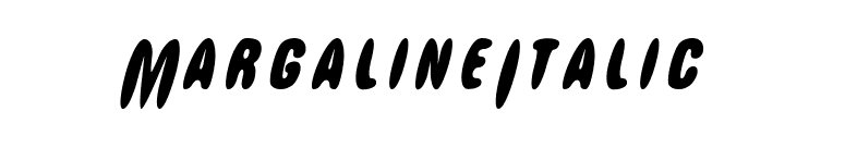 MargalineItalic font preview