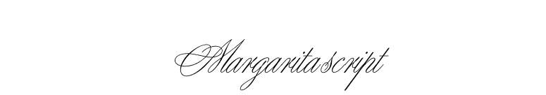 Margarita script font preview