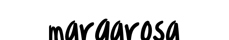 Margarosa font preview
