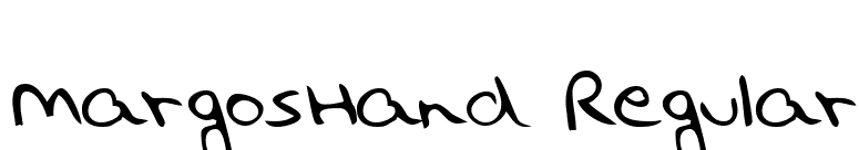 MargosHand Regular font preview