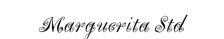 Marguerita Std font preview