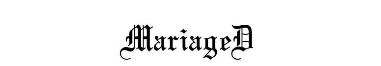 MariageD font preview