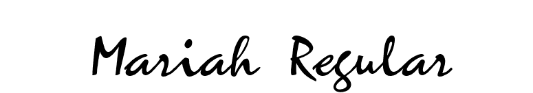 Mariah Regular font preview
