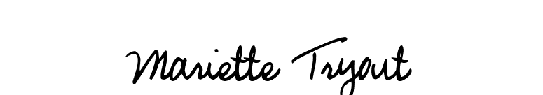 Mariette Tryout font preview