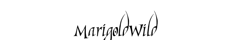 MarigoldWild font preview