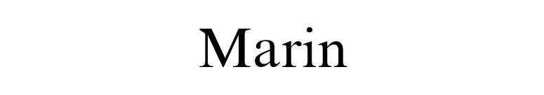 Marin font preview