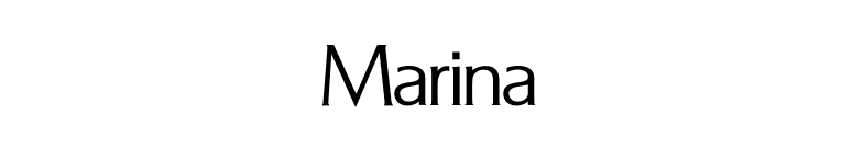 Marina font preview