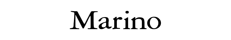 Marino font preview