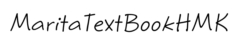 MaritaTextBookHMK font preview